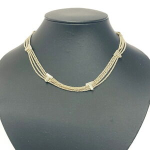TIFFANY Co Silver Twisted Rope Necklace